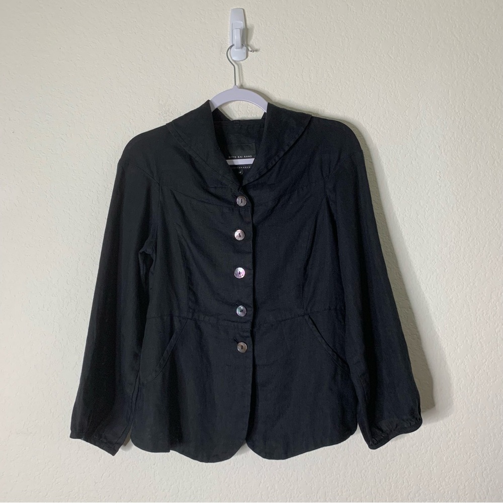 Bitte Kai Rand Womens 100% linen button cardigan 38